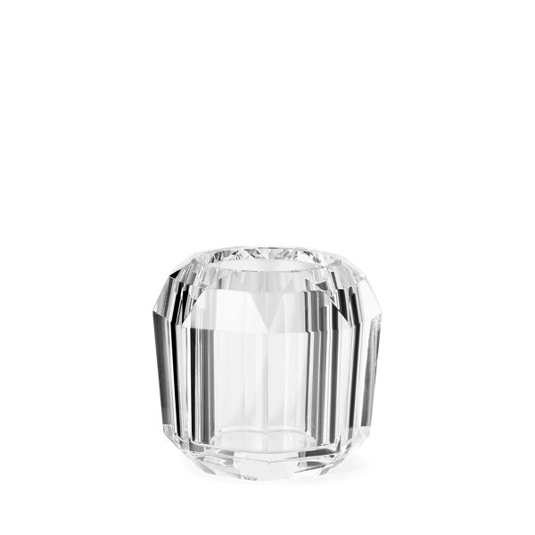 Shop Ralph Lauren Leigh Faceted Crystal Votive In Clear