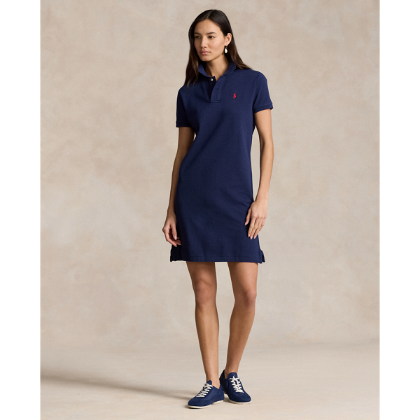 Abito Polo in Piquè di Cotone Ralph Lauren