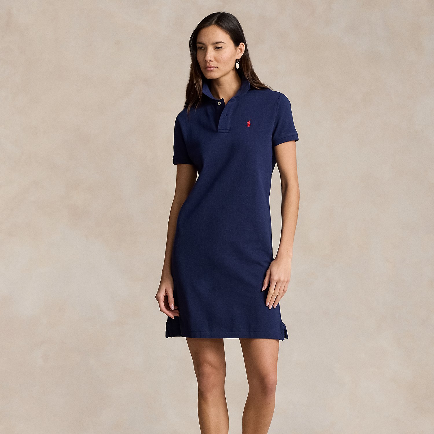 Abito Polo in Piquè di Cotone Ralph Lauren