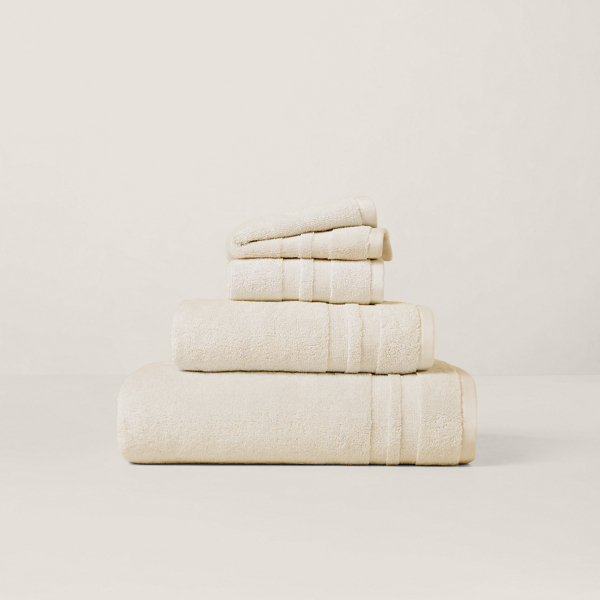 Polo Ralph Lauren Payton Bath Towels & Mat In True Parchment