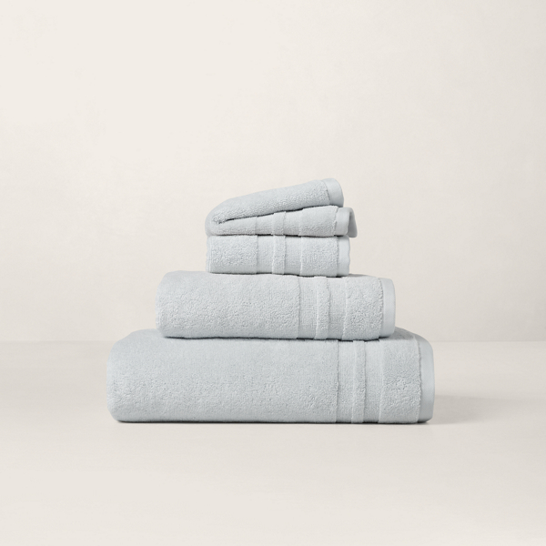 Polo Ralph Lauren Payton Bath Towels & Mat In Cottage Blue