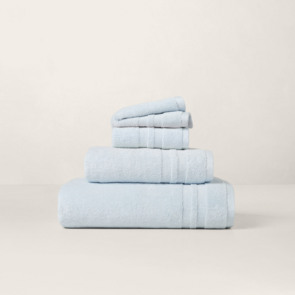 Polo Ralph Lauren Payton Bath Towels & Mat In Light Sky