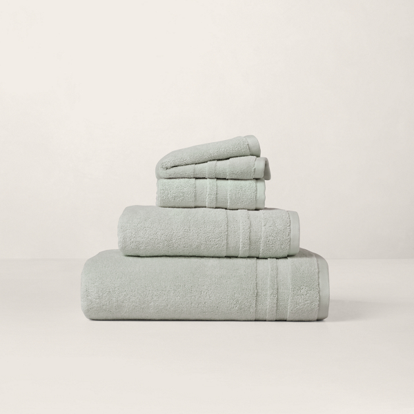 Ralph Lauren Payton Bath Towels & Mat In Gray