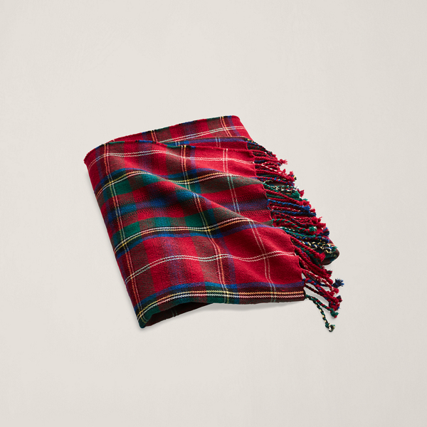Polo Ralph Lauren Castelford Throw Blanket In Red Multi