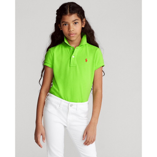 Polo Ralph Lauren Cotton Mesh Polo Shirt In Kiwi Lime