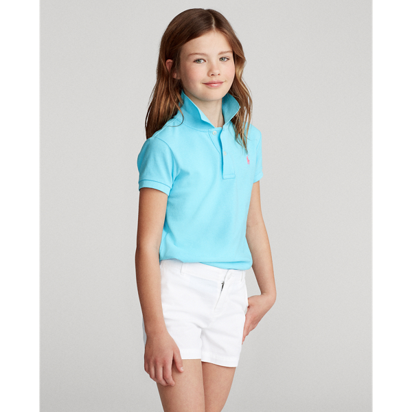 Polo Ralph Lauren Kids' Cotton Mesh Polo Shirt In Blue