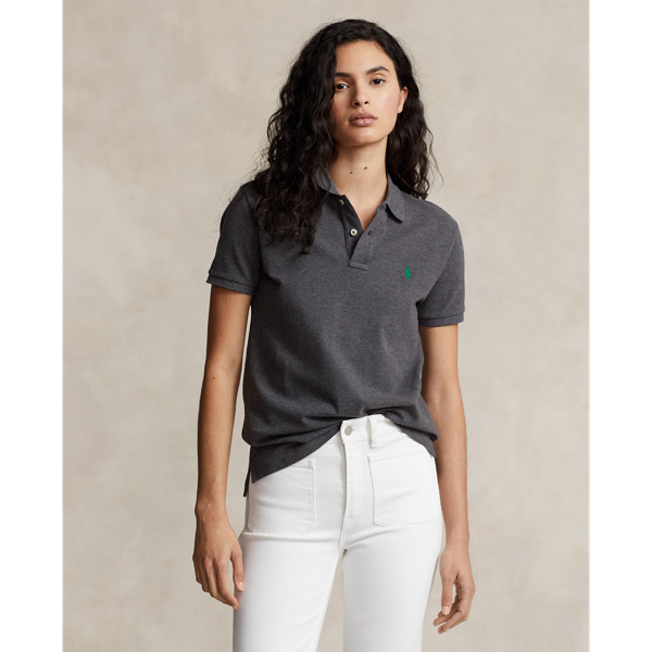 Polo Ralph Lauren Classic Fit Mesh Polo Shirt In Barclay Heather
