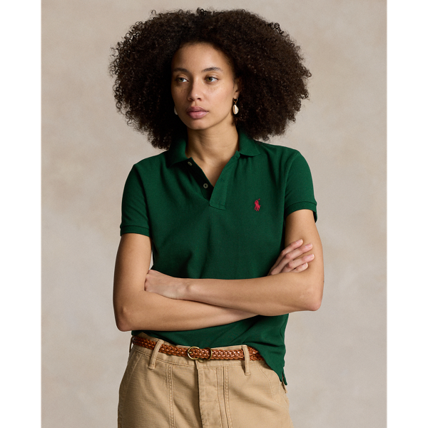 Polo Ralph Lauren Classic Fit Mesh Polo Shirt In College Green