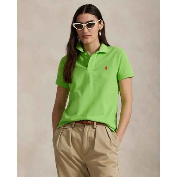 Polo Ralph Lauren Classic Fit Mesh Polo Shirt In Kiwi Lime