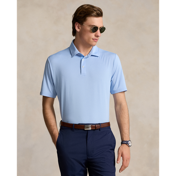 Rlx Golf Classic Fit Performance Polo Shirt In Austin Blue