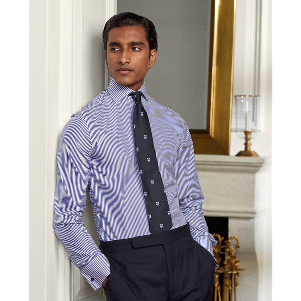 POLO RALPH LAUREN RALPH LAUREN BENGAL-STRIPE FRENCH CUFF SHIRT