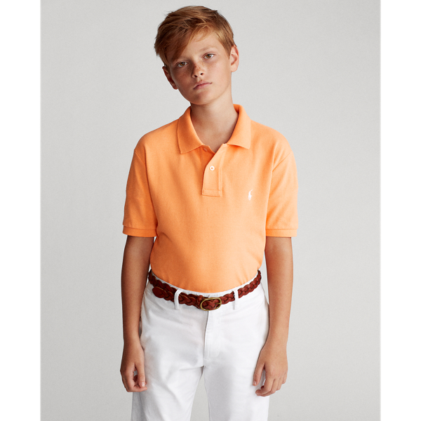 Polo Ralph Lauren The Iconic Mesh Polo Shirt In Key West Orange