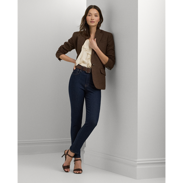Ralph Lauren High-rise Skinny Ankle Jean In Rinse Wash