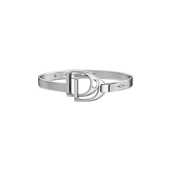 Bracelet jonc double étrier en argent - Ralph Lauren - Modalova