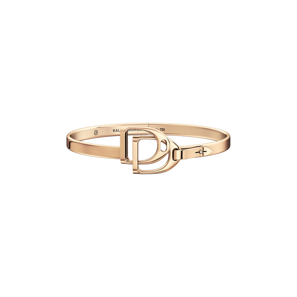 Bracelet jonc double étrier en or rose - Ralph Lauren - Modalova