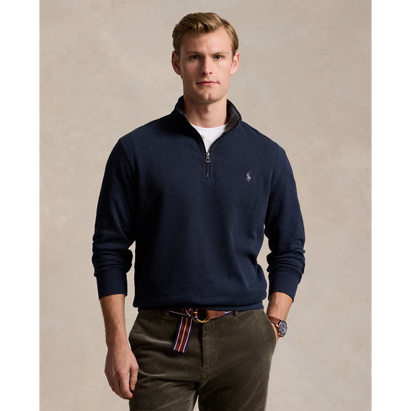 Pull demi-zippé en jersey luxueux - Polo Ralph Lauren - Modalova