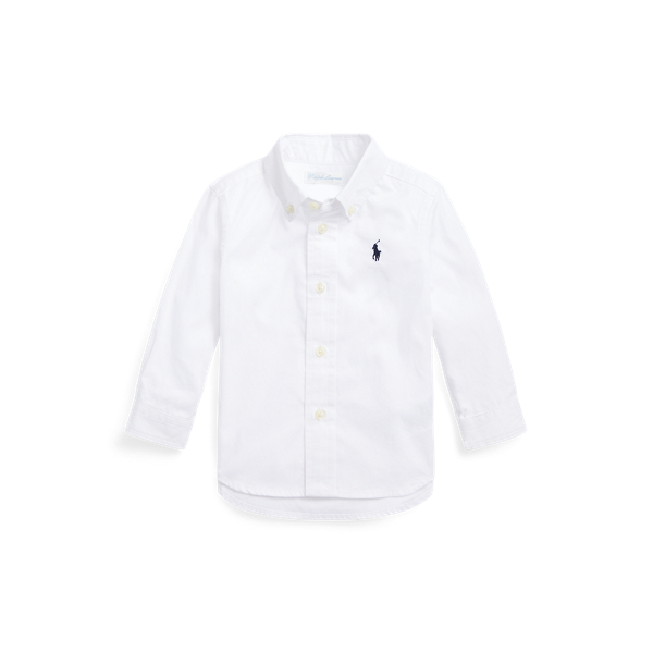 Shop Ralph Lauren Cotton Oxford Shirt In White