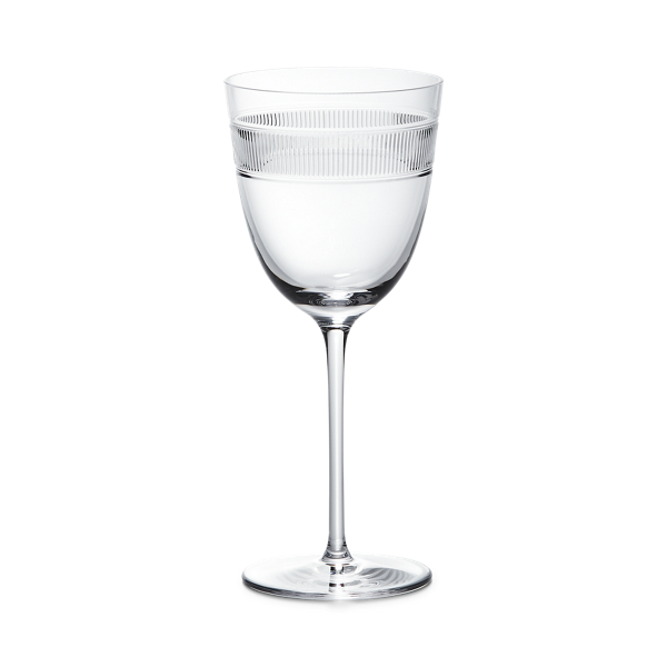 Polo Ralph Lauren Langley White Wine Glass In Clear