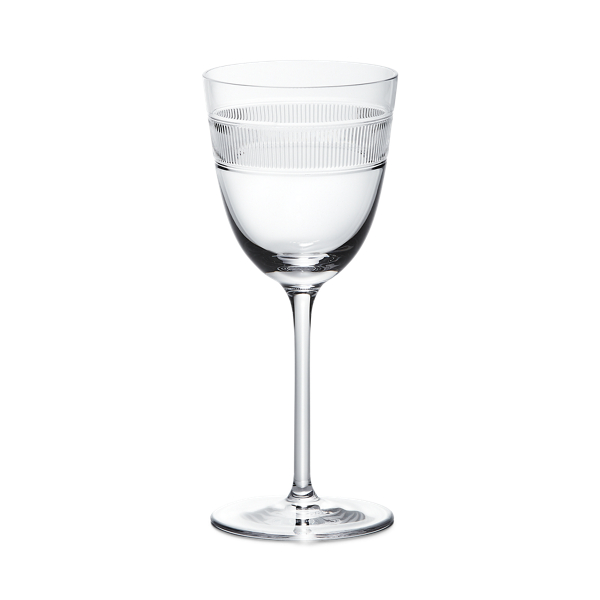 Ralph Lauren Langley White Wine Glass In Clear