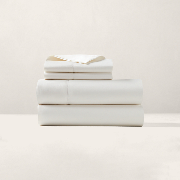 Ralph Lauren Organic Cotton Sateen Sheeting In True Parchment