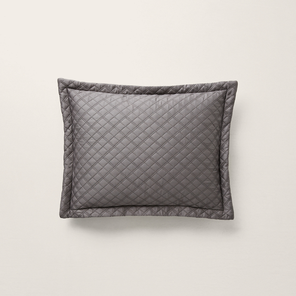 Polo Ralph Lauren Argyle Sateen Throw Pillow In True Graphite