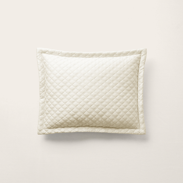 Polo Ralph Lauren Argyle Sateen Throw Pillow In Parchment