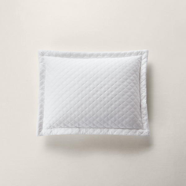 Polo Ralph Lauren Argyle Sateen Throw Pillow In Studio White
