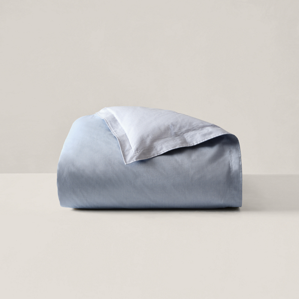 Polo Ralph Lauren Oxford Reversible Cotton Duvet Cover, Twin In Blue And White