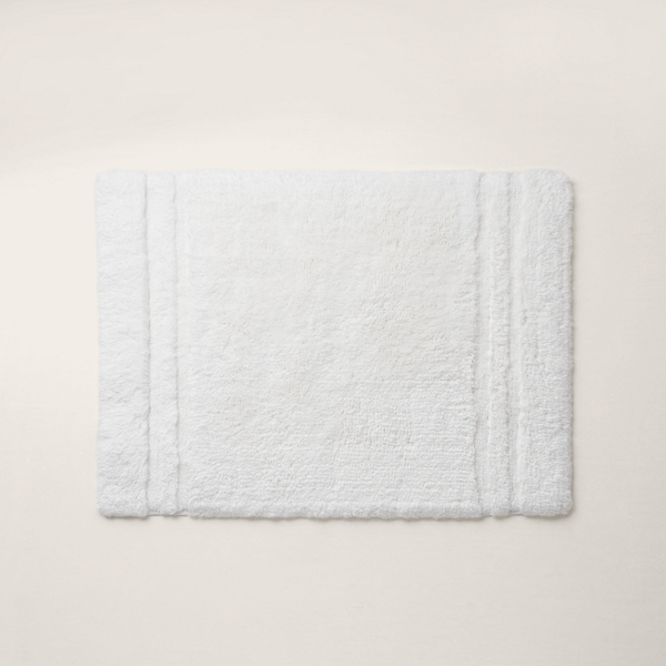 Polo Ralph Lauren Payton Bath Rug In Spa White