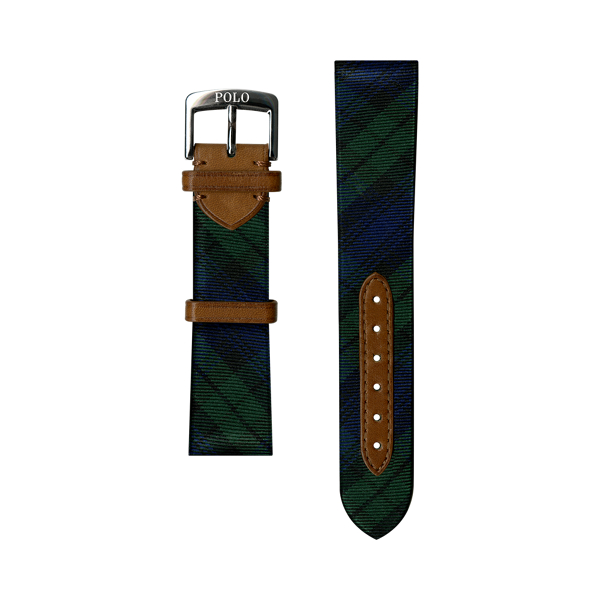 Bracelet de montre à motif tartan - Polo Ralph Lauren - Modalova