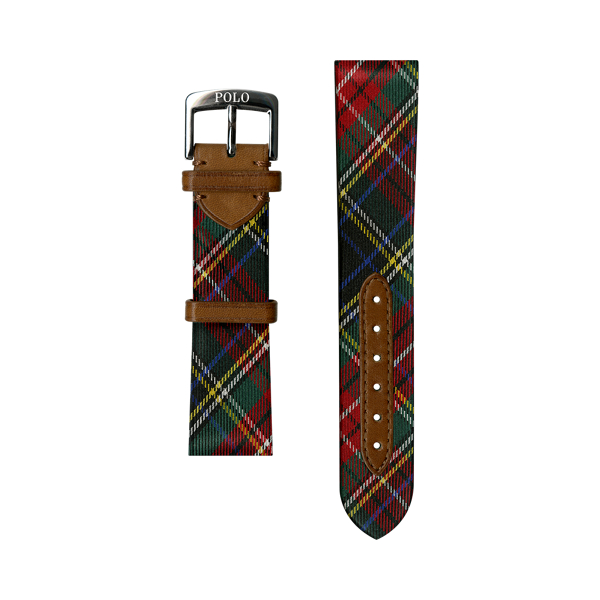 Bracelet de montre à motif tartan - Polo Ralph Lauren - Modalova