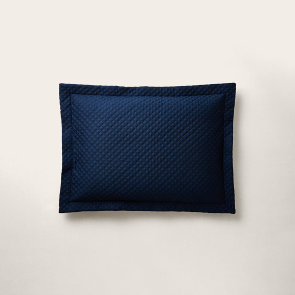 Polo Ralph Lauren Sateen Argyle European Sham In Polo Navy