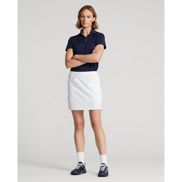 Rlx Golf Back-pleated Stretch Skort In Ceramic White