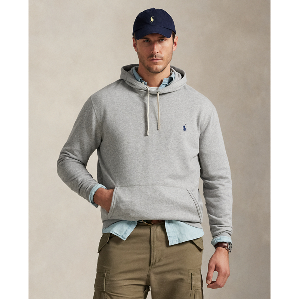 Polo Ralph Lauren Fleece Back Cotton Hoodie In Andover Heather