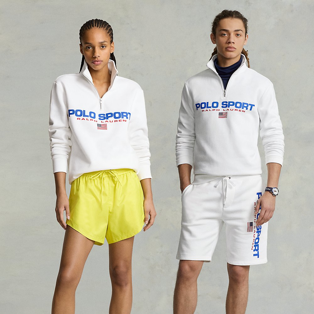 Ralph Lauren Polo Sport Fleece Sweatshirt In White