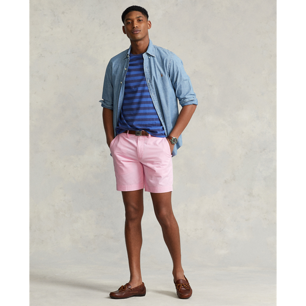 Ralph Lauren 8-inch Stretch Straight Fit Chino Short In Carmel Pink