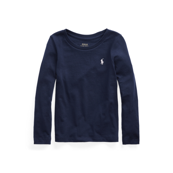 Polo Ralph Lauren Cotton Jersey Tee In Refined Navy