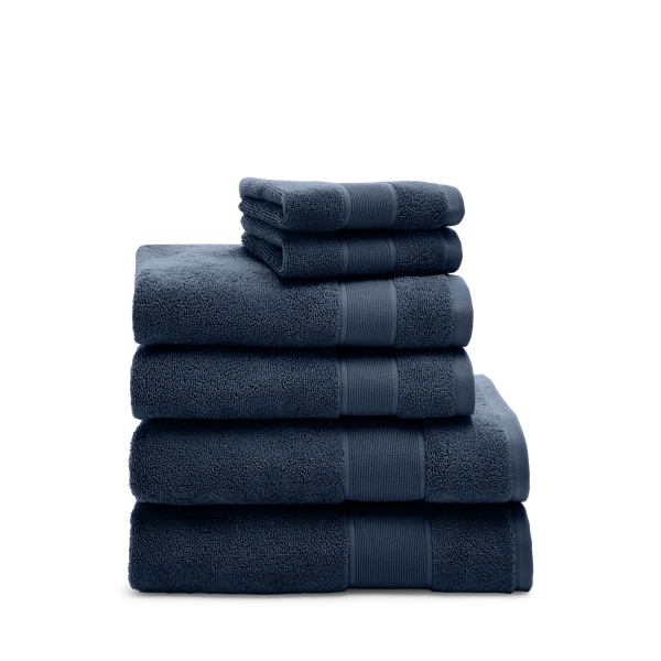 Polo Ralph Lauren Sanders 6-piece Towel Set In Club Navy