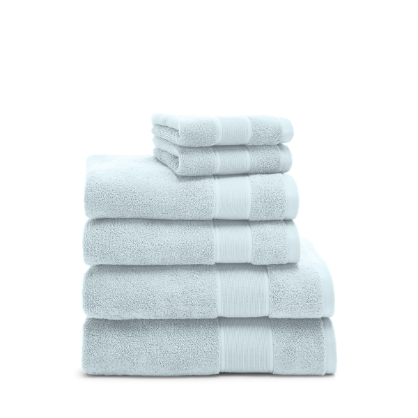 Polo Ralph Lauren Sanders 6-piece Towel Set In Lagoon Blue