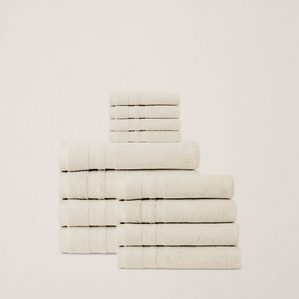 Polo Ralph Lauren Payton 12-piece Towel Set In Parchment