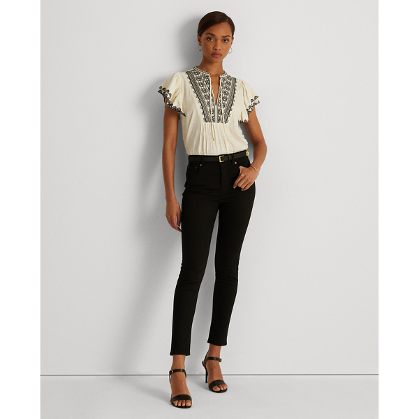 LAUREN RALPH LAUREN HIGH-RISE SKINNY ANKLE JEAN