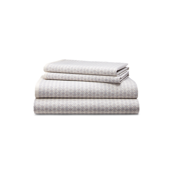 Ralph Lauren Estella Trellis Sheet Set In Cream Multi