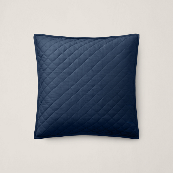 Polo Ralph Lauren Cromwell Quilted Euro Sham In Navy