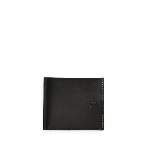 Shop Rrl Leather Billfold In Black