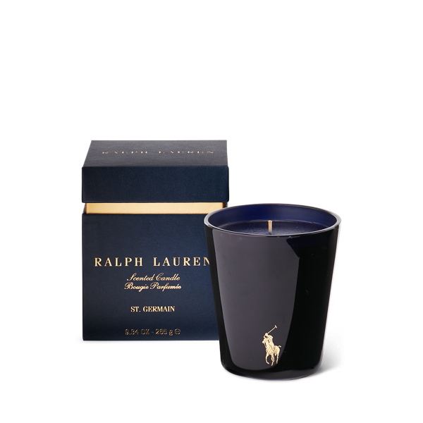 Polo Ralph Lauren St. Germain Candle In Navy / Gold