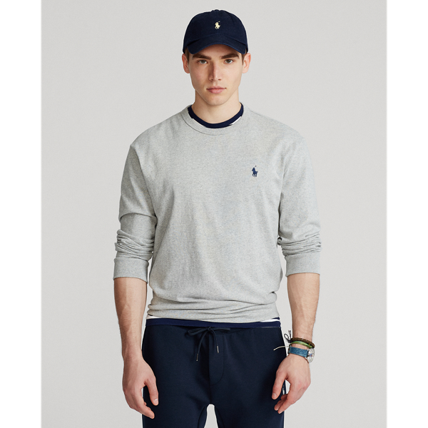 Polo Ralph Lauren Classic Fit Heavyweight Jersey T-shirt In Andover Heather