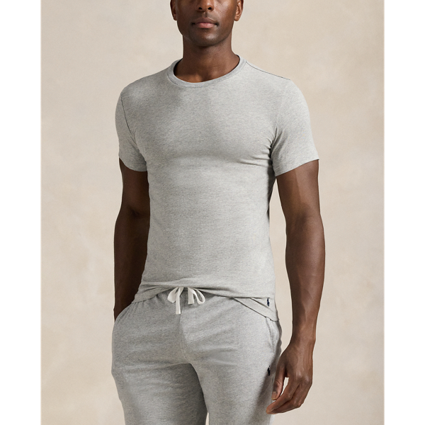 This essential two-pack includes two crewneck undershirts that are crafted from soft cotton-blend jersey with a hint of stretch for a comfortable fit.
