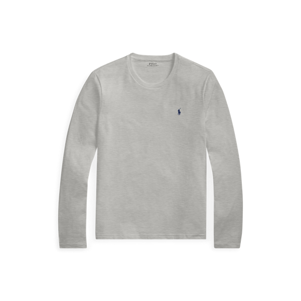 Shop Polo Ralph Lauren Cotton Jersey Sleep Shirt In Grey