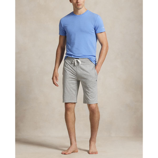 Crafted with soft cotton jersey, these sleep shorts are designed with an elasticated drawstring waist for comfort.