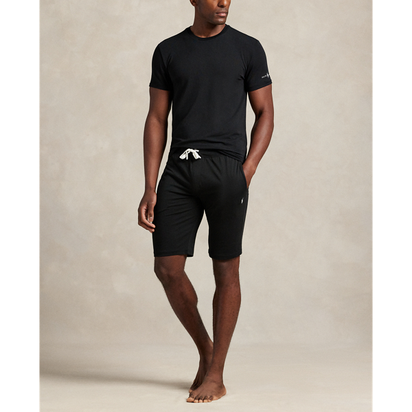 Crafted with soft cotton jersey, these sleep shorts are designed with an elasticated drawstring waist for comfort.